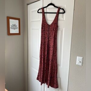 Vintage Free People Button down Floral Dress